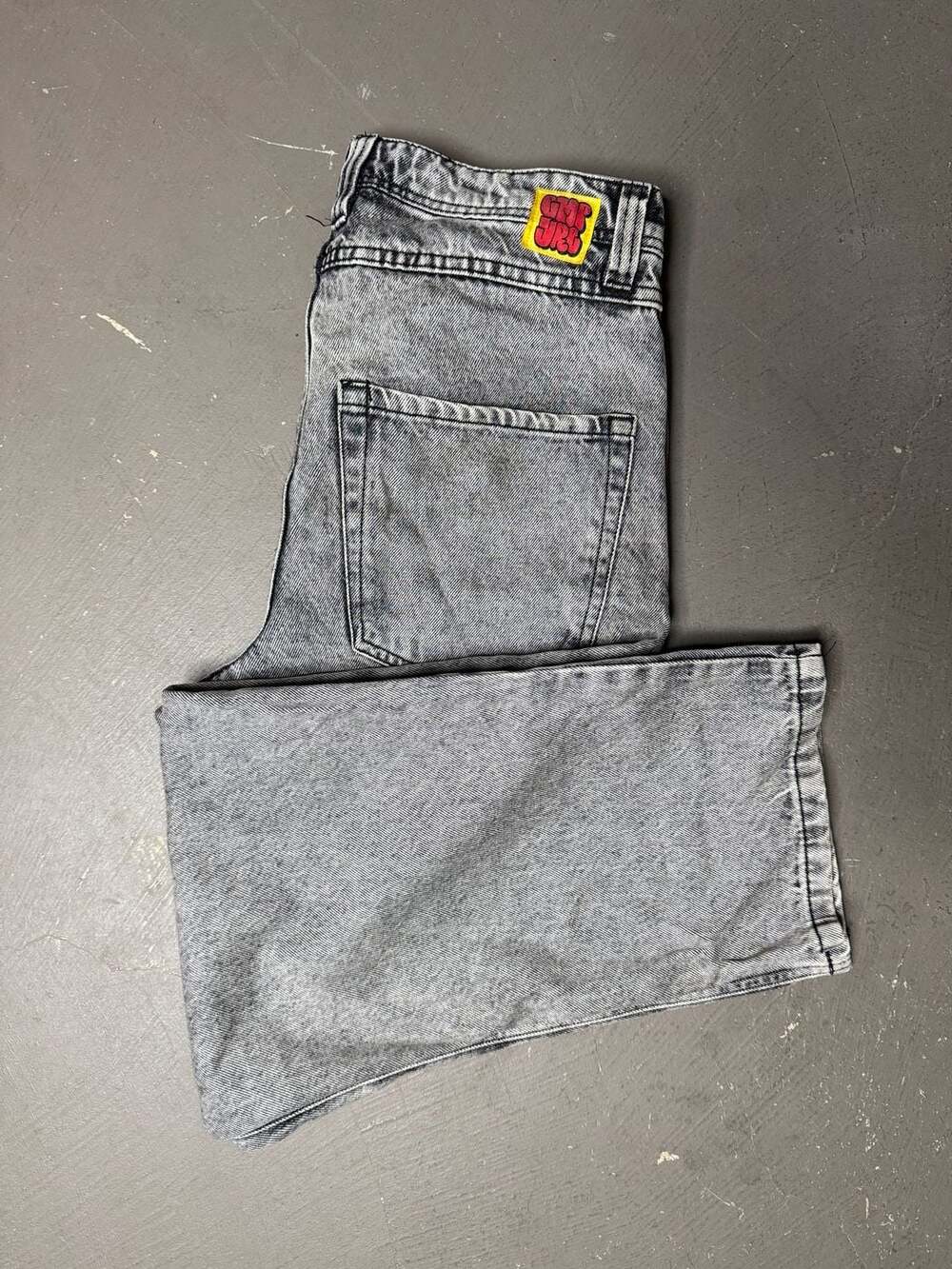 Empyre Loose Fit Jeans Size 30 Grey Scramble Skate Denim
